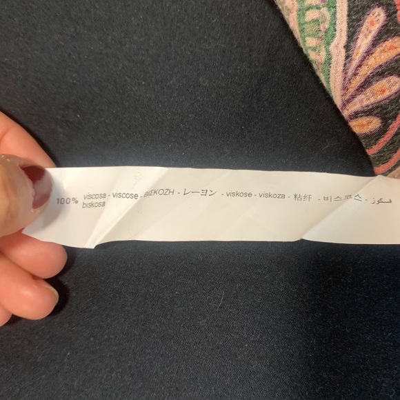 Zara Long Print Boho Button-Up Multicoloured Dress - Picture 12 of 14